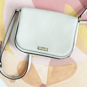 Kate Spade Cream Crossbody Purse Textured‎ Leather